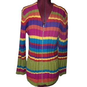 Colorful Striped Women's Sweater